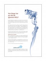 Annonsering i dagspress • Newspaper ad–How long can we afford to ignore COPD? (AstraZeneca)